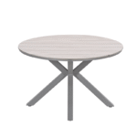 Dining tafel Edison taupe light teak – Ø 122 cm