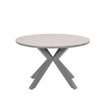 Dining tafel Edison taupe light teak – Ø 122 cm