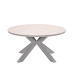 Dining tafel Edison taupe light teak – Ø 148 cm
