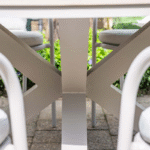 Dining tafel Edison taupe light teak – Ø 148 cm