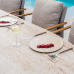 Dining tafel Estate mango amber + Dining stoel Safina