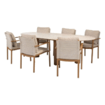 Dining tafel Estate mango amber + Dining stoel Safina