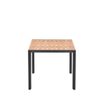Dining tafel Felini carbon black light teak - 160x84x72 cm