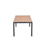 Dining tafel Felini carbon black light teak - 220x93x72 cm