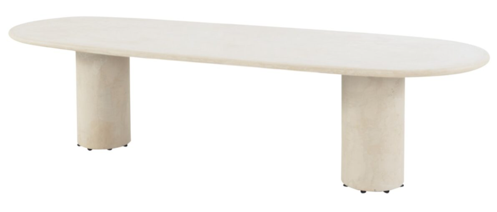 Dining tafel Hampton ovaal mortex - 300x110 cm