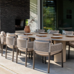 Dining tafel Hampton ovaal mortex - 300x110 cm