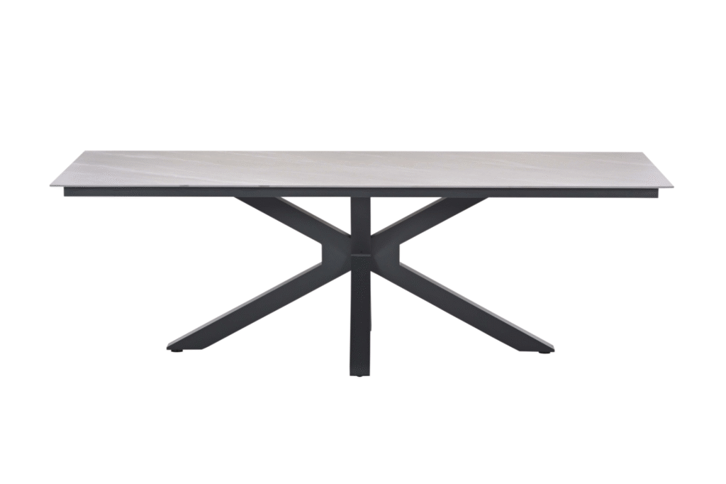 Dining tafel Ireland carbon black sand - 240x100x76 cm