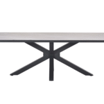 Dining tafel Ireland carbon black sand - 240x100x76 cm