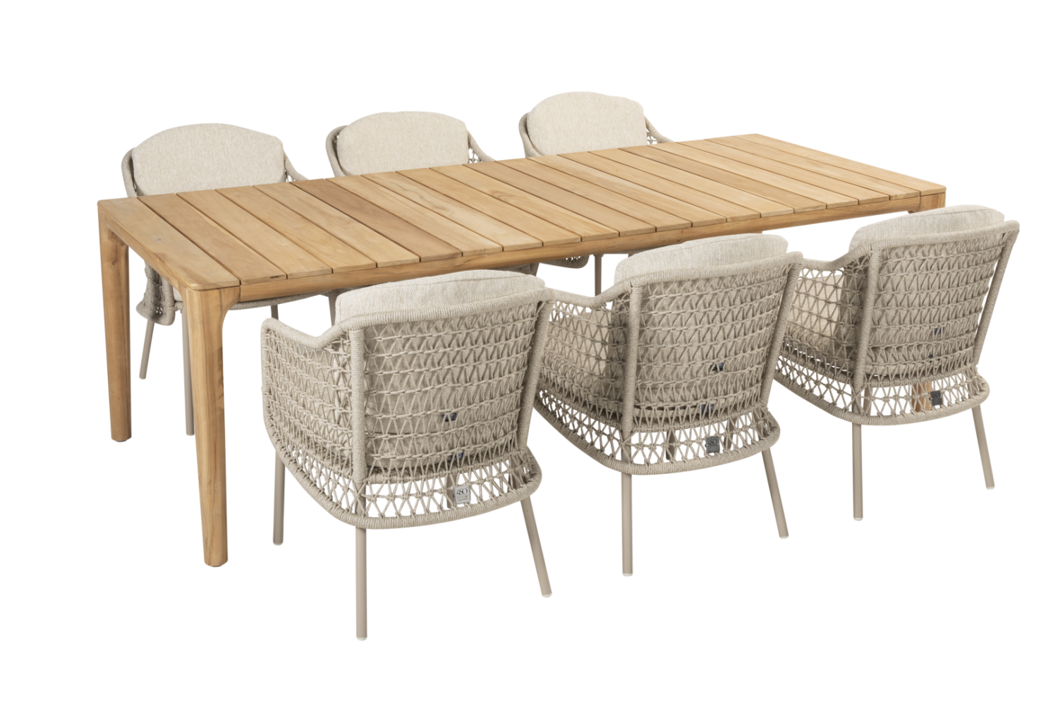 Dining tafel Liam 240 cm + Dining stoel Puccini 7-dlg