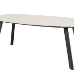 Dining tafel Manolo antraciet - 180x95 cm