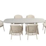 Dining tafel Manolo+ Dining stoel Puccini 7-dlg