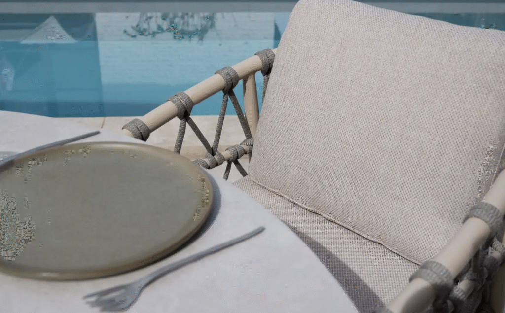 Dining tafel Manolo latte 180 cm + Dining stoel Piacenza 5-dlg