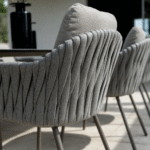 Dining tafel Manolo terre 240 cm + Dining stoel Cannes 7-dlg