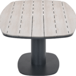 Dining tafel Newton carbon black light teak - 230x110x72 cm