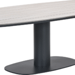 Dining tafel Newton carbon black light teak - 230x110x72 cm