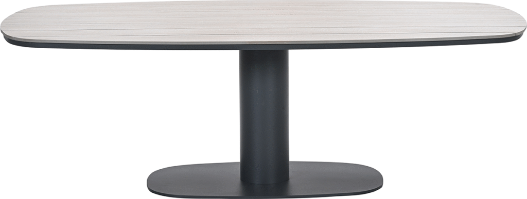 Dining tafel Newton carbon black light teak - 230x110x72 cm