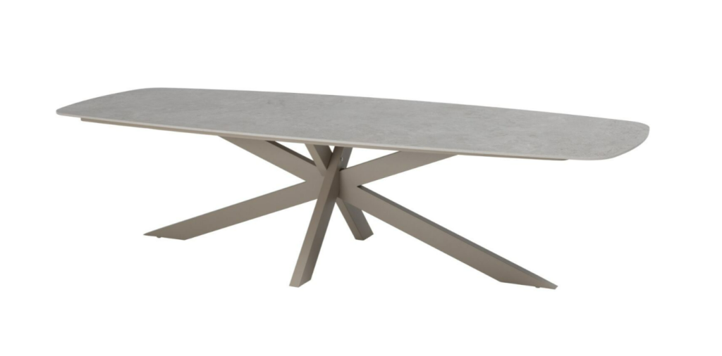 Dining tafel Prado barrel latte - 300x110 cm