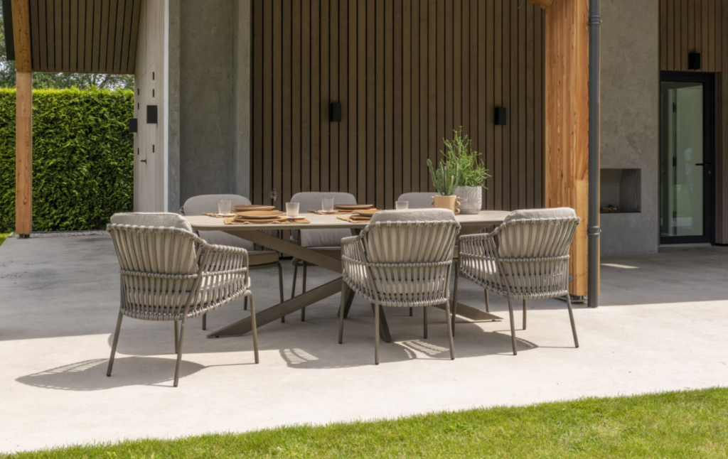 Dining tafel Prado barrel latte - 300x110 cm