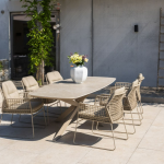 Dining tafel Prado barrel latte - 300x110 cm