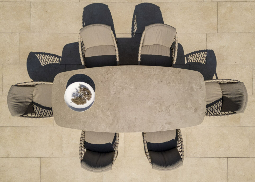 Dining tafel Prado barrel terre - 300x110 cm