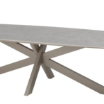 Dining tafel Prado keramiek barrel latte - 300x110 cm
