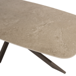 Dining tafel Prado keramiek barrel terre - 300x110 cm