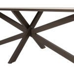 Dining tafel Prado keramiek barrel terre - 300x110 cm