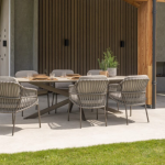 Dining tafel Prado keramiek barrel terre - 300x110 cm