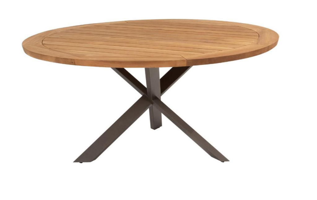 Dining tafel Prado Ø160 cm + Moretti dining stoel 7-dlg