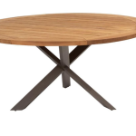 Dining tafel Prado Ø160 cm + Moretti dining stoel 7-dlg