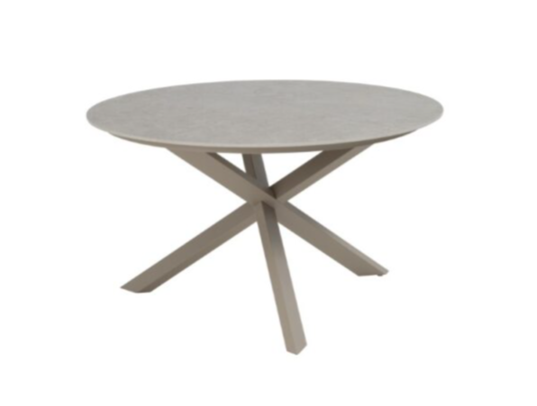 Dining tafel Prado sabbia panna latte - Ø130 cm