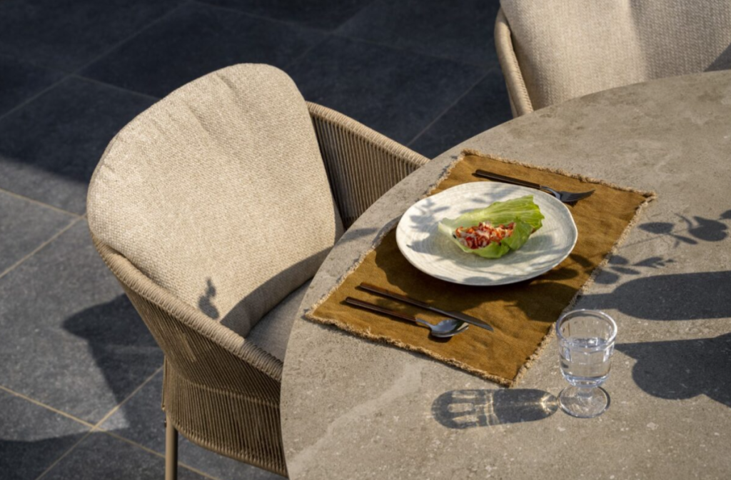 Dining tafel Prado sabbia panna latte - Ø130 cm