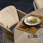 Dining tafel Prado sabbia panna latte - Ø130 cm