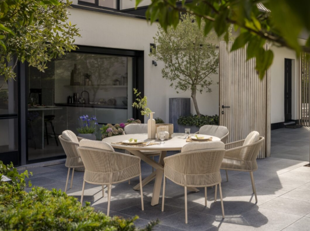 Dining tafel Prado sabbia panna latte - Ø130 cm