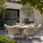 Dining tafel Prado sabbia panna latte - Ø130 cm