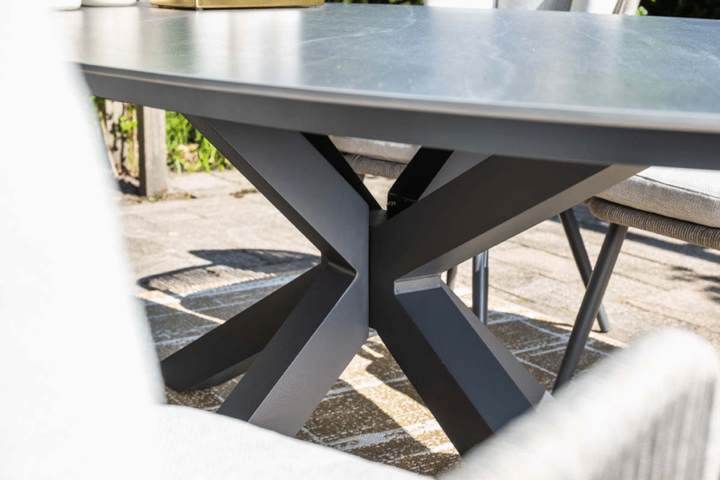 Dining tafel Scotland carbon black grey - 230x115x76 cm