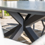 Dining tafel Scotland carbon black grey - 230x115x76 cm