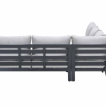 Geneva loungeset 3-dlg carbon black/ valley sand