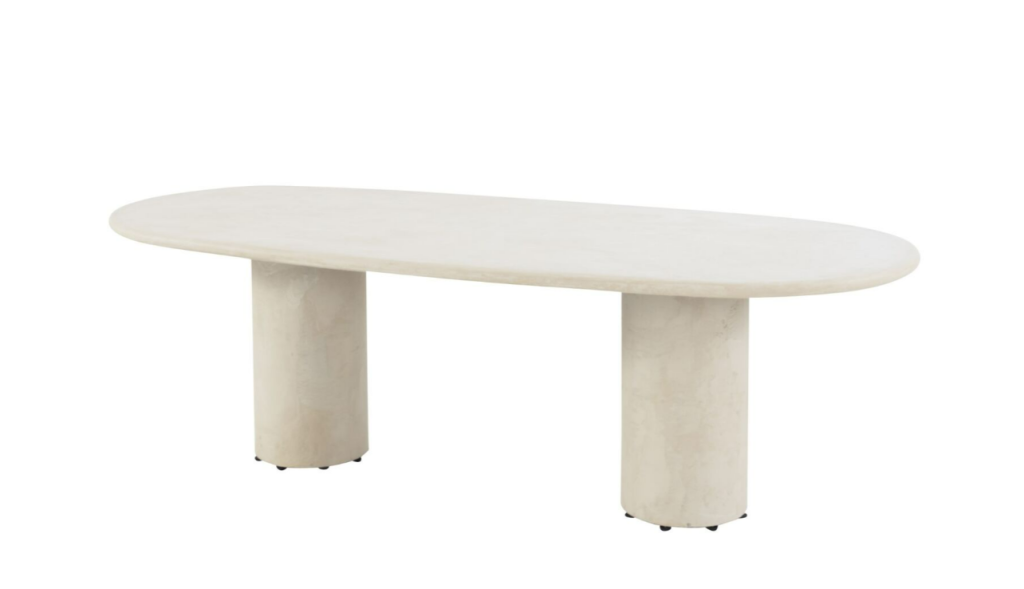 Hampton ovaal tafelblad mortex, 240 x 105 cm