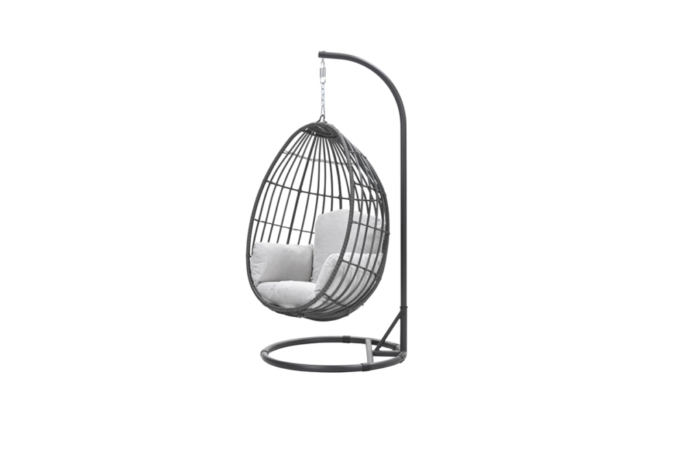 Hangstoel Panama swing chair egg carbon black