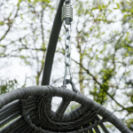 Hangstoel Panama swing chair egg carbon black