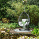 Hangstoel Panama swing chair egg carbon black