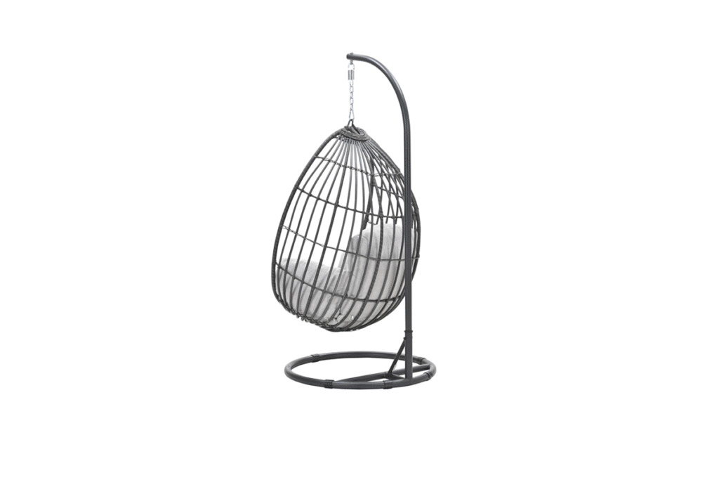Hangstoel Panama swing chair egg carbon black