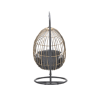 Hangstoel Panama swing chair egg carbon black rotan