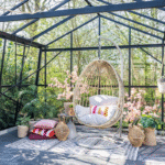 Hangstoel Panama swing chair egg taupe sand