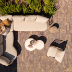 Hoek loungebank Martinique amber 3-dlg