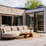 Hoek loungebank Martinique amber 3-dlg