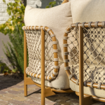 Hoek loungebank Martinique amber 3-dlg