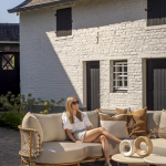 Hoek loungebank Martinique amber 3-dlg