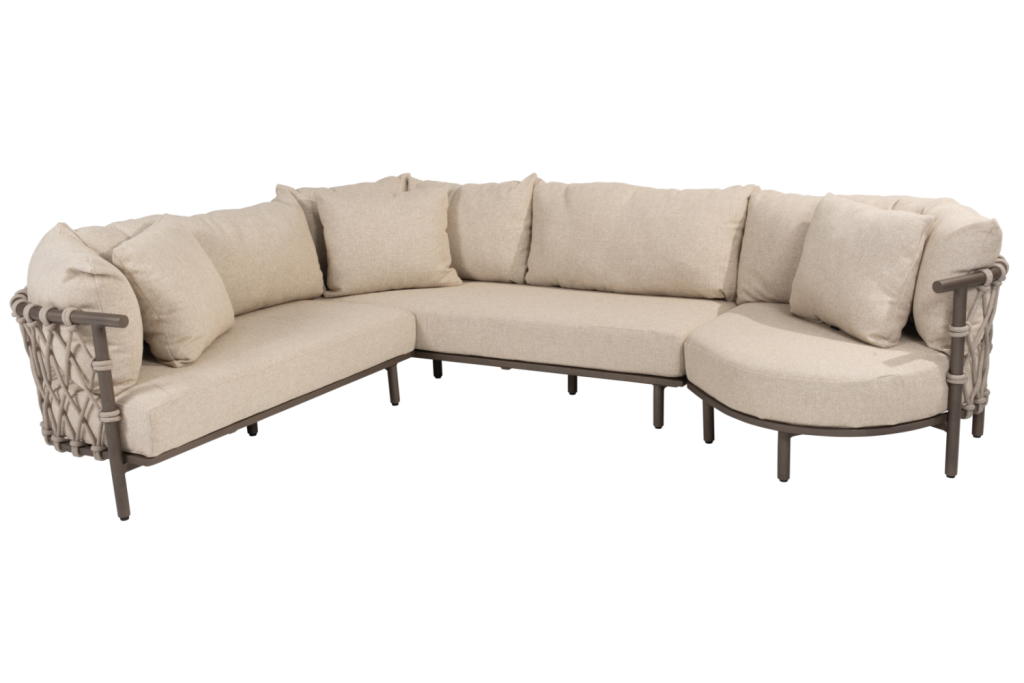 Hoek loungeset Ezra 3-dlg